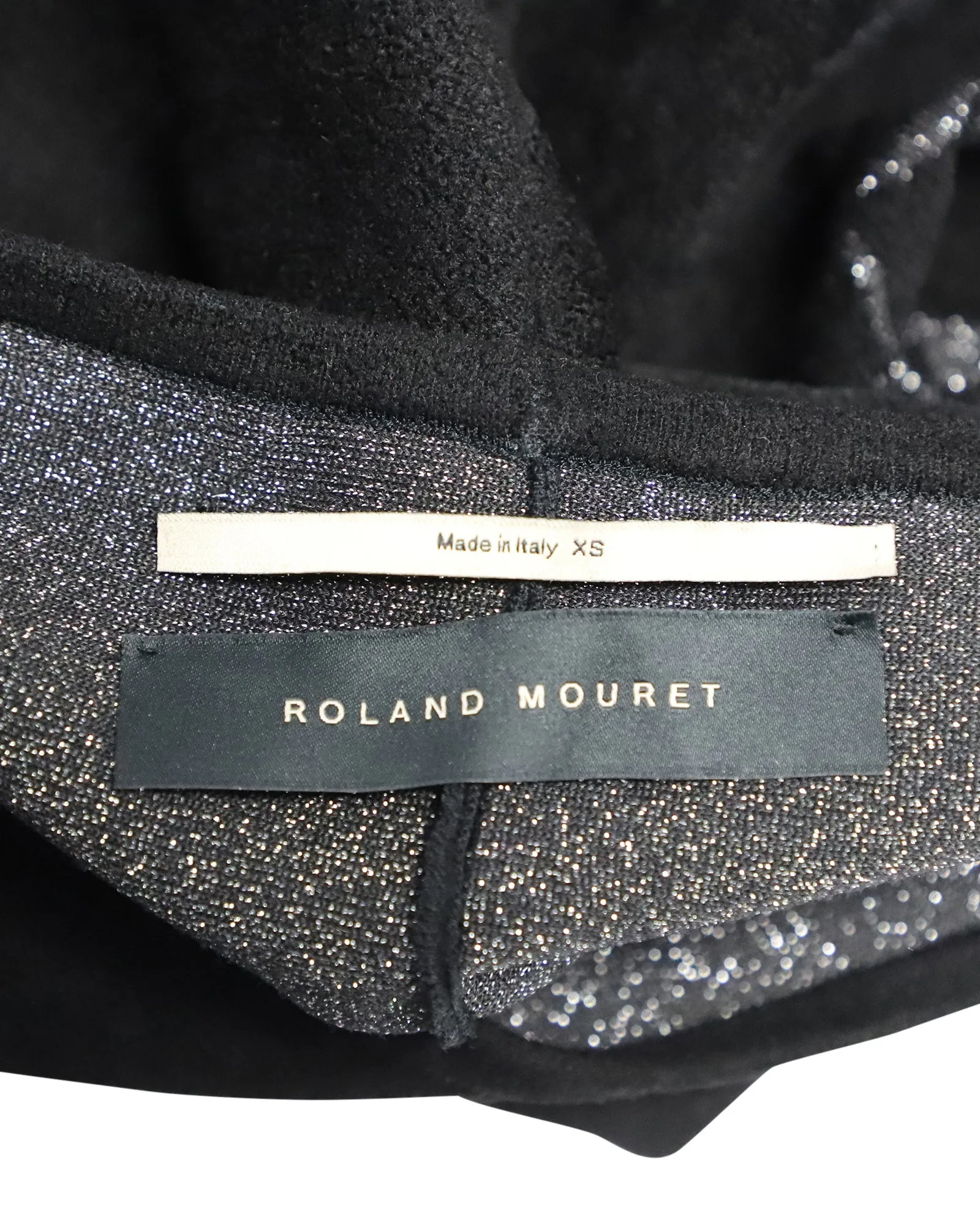 Roland Mouret Fluted Godet Skirt in Black Viscose