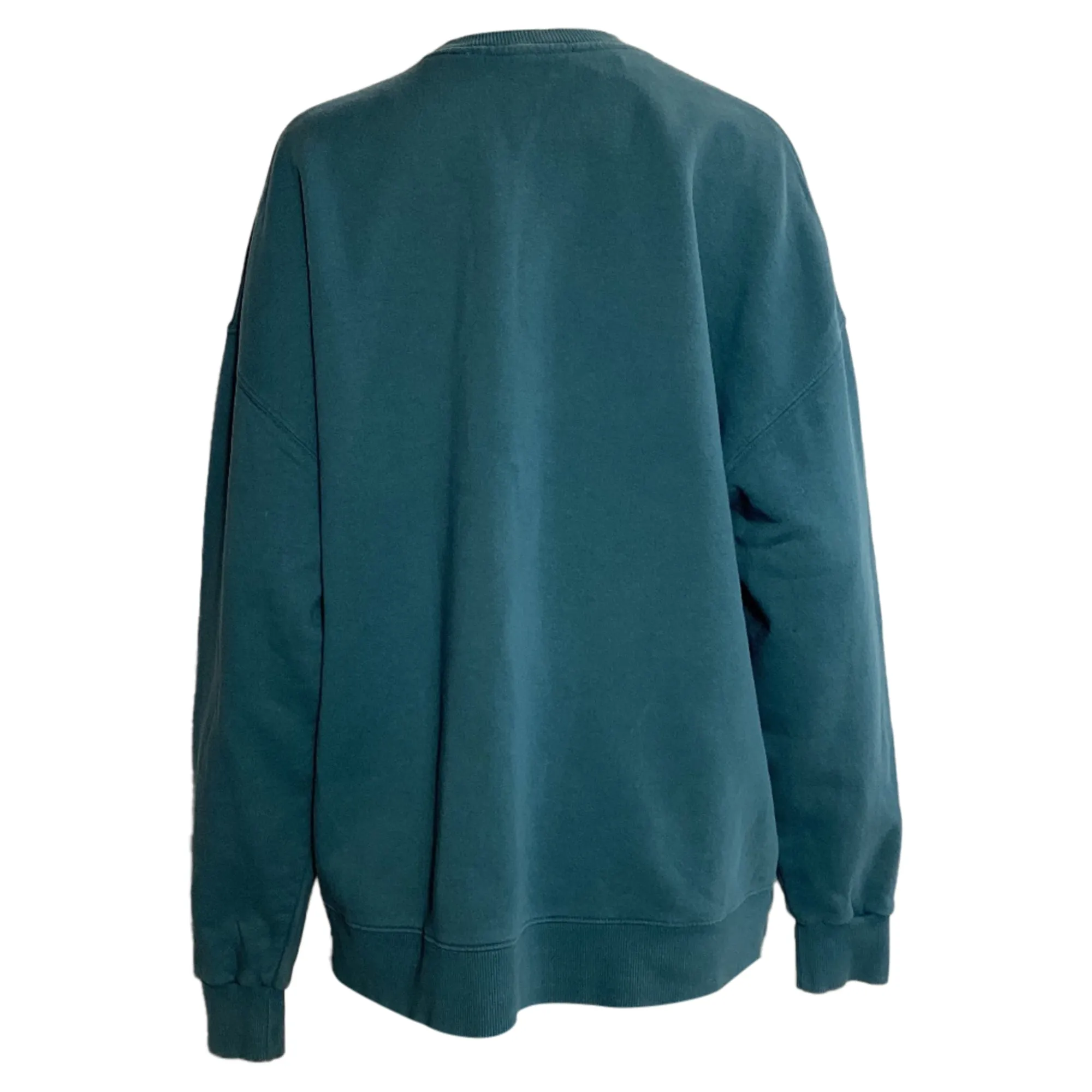 Rotate Sunday Iris Logo Sweater in Blue Green Cotton