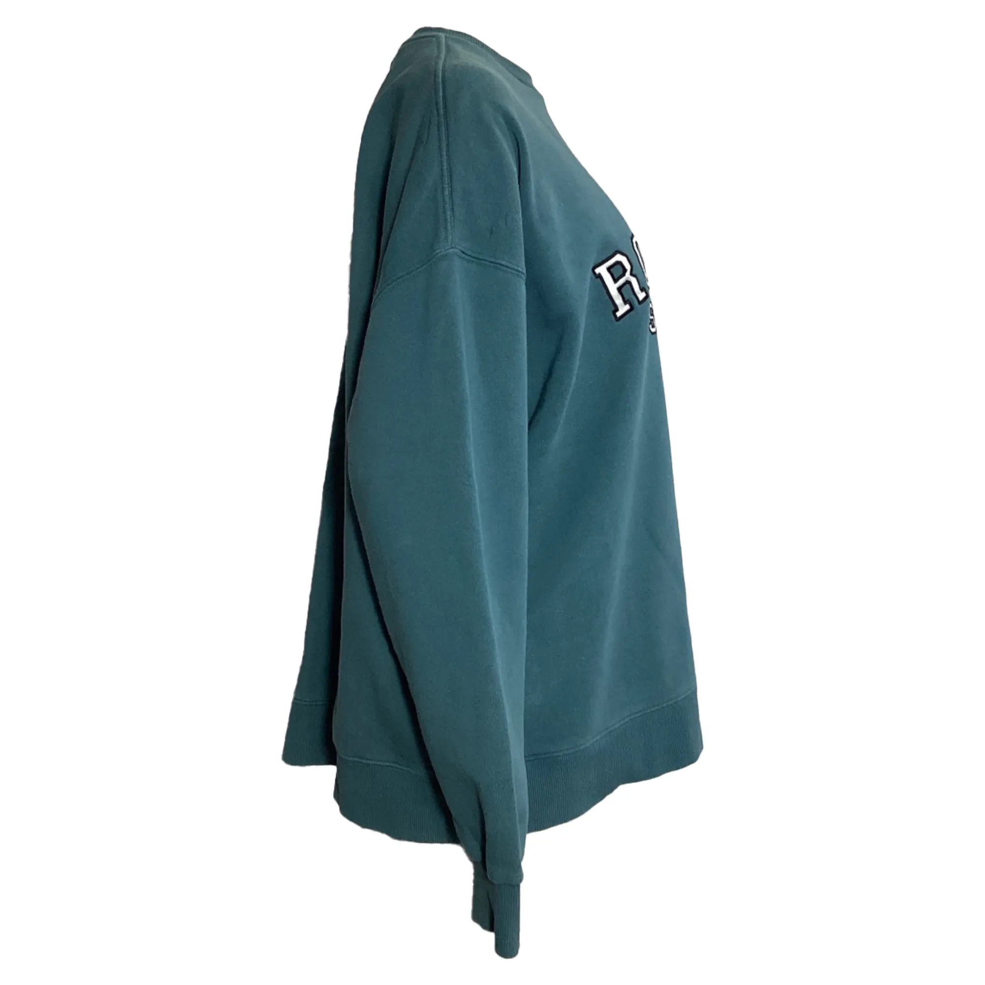 Rotate Sunday Iris Logo Sweater in Blue Green Cotton