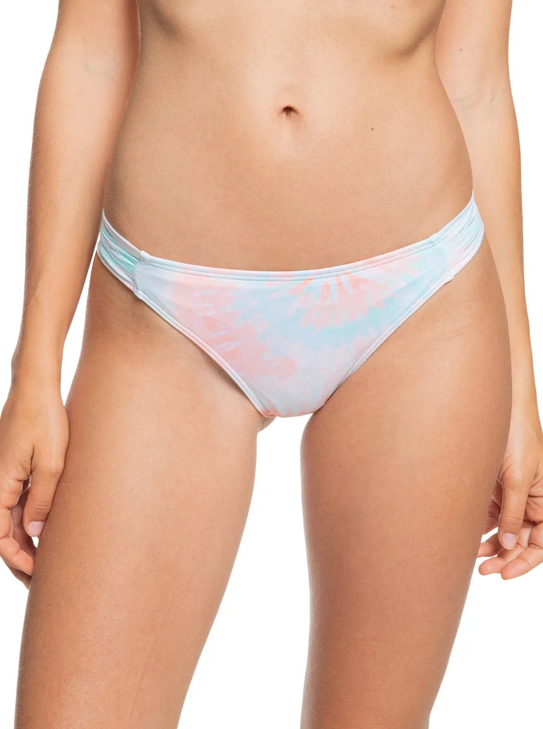 Roxy Nautilus Cheeky Bikini Bottoms - Peach Amber Nautilus Tie Dye