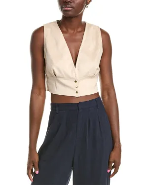 Sadie & Sage Deep V Crop Vest