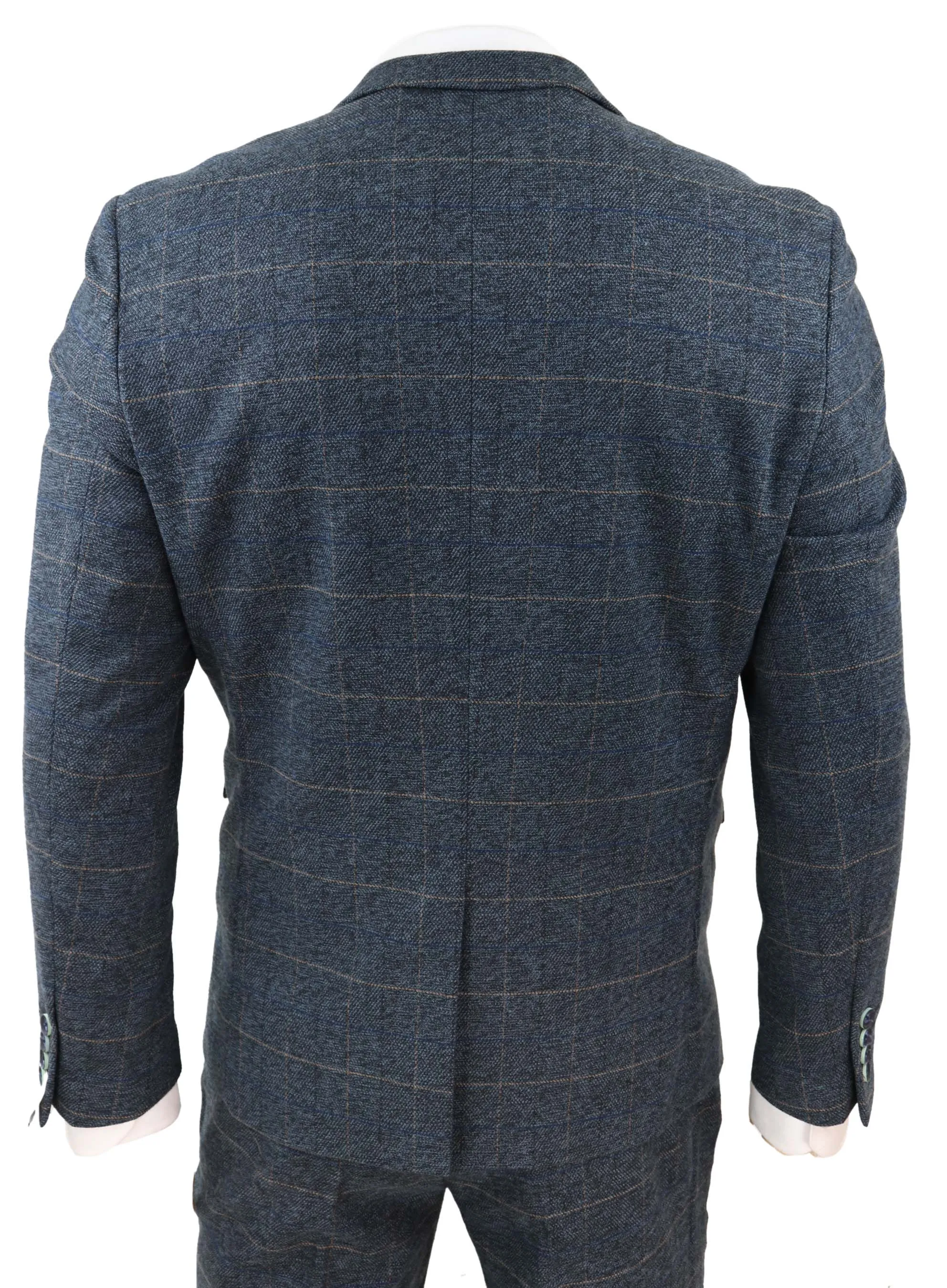 Scott 3 Piece Suit Herringbone Tweed