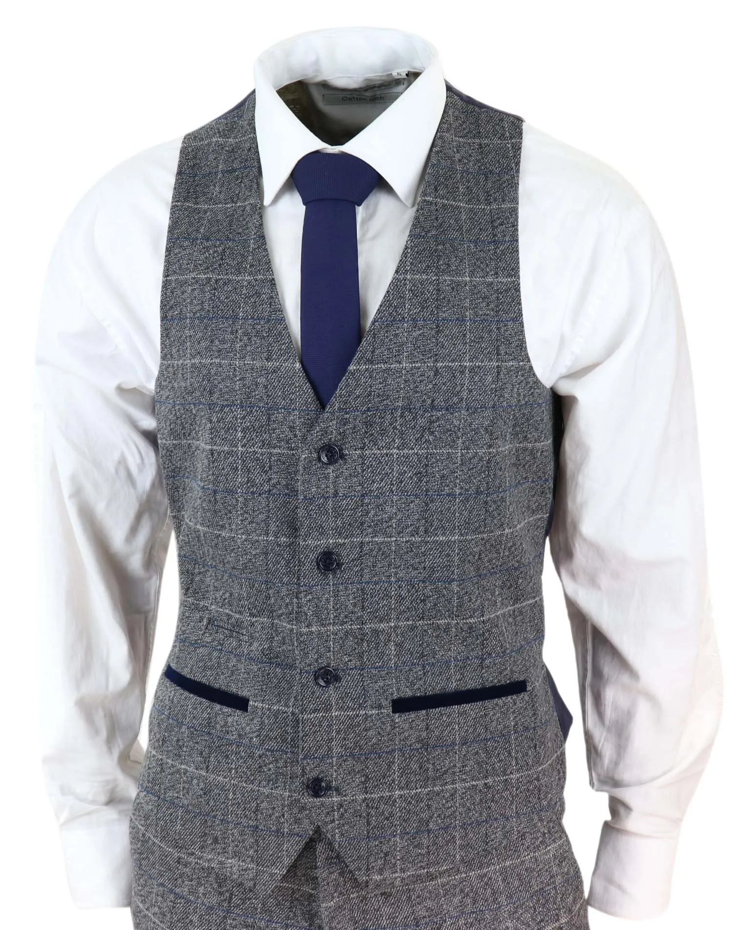 Scott 3 Piece Suit Herringbone Tweed