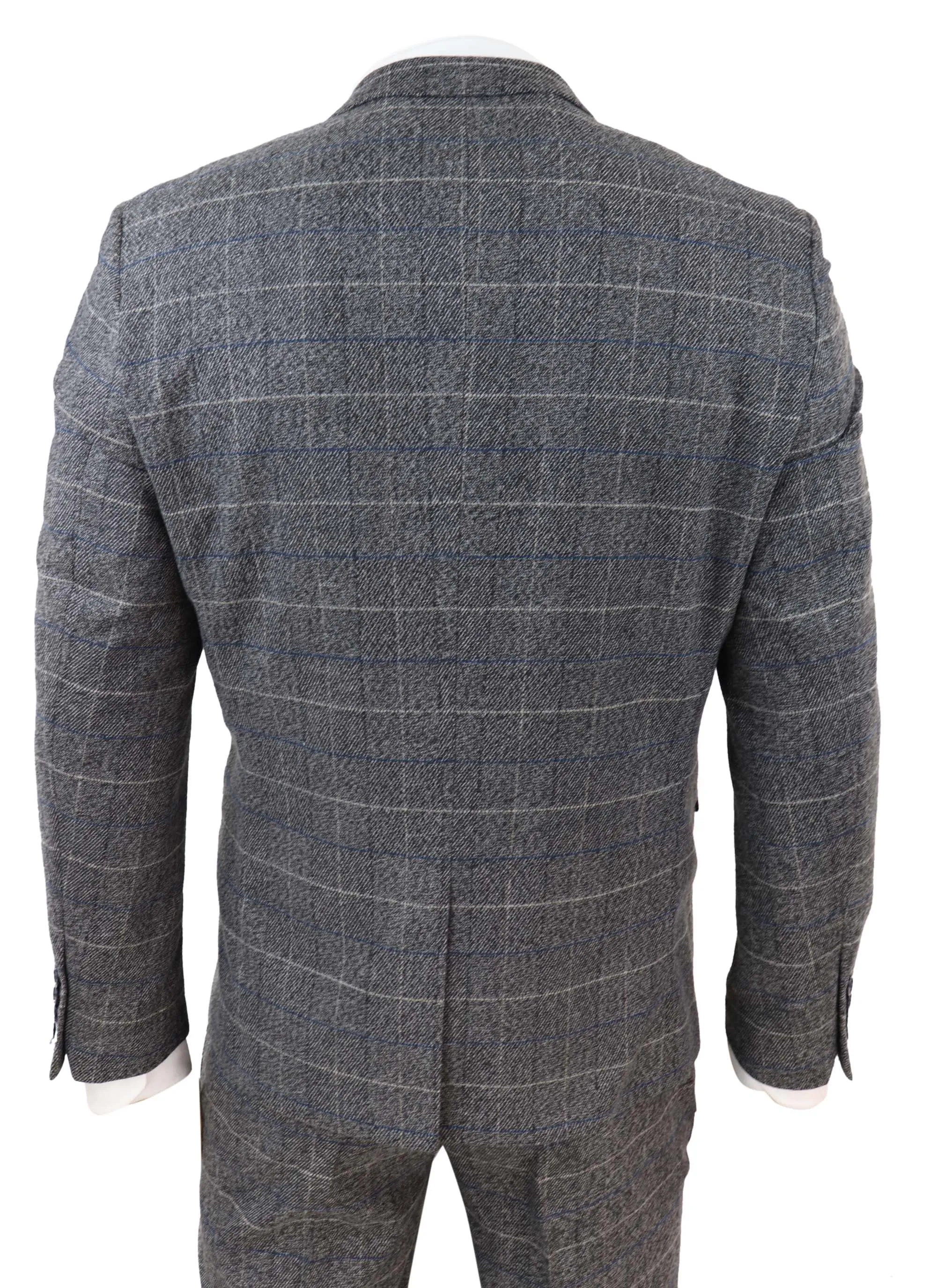 Scott 3 Piece Suit Herringbone Tweed