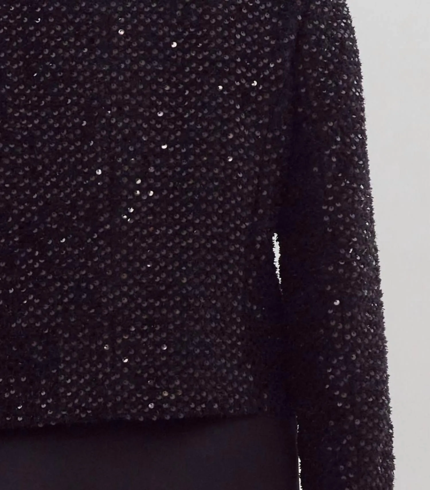 Sequin-Embellished Blazer In Black