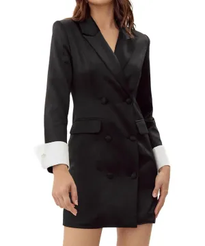 Sharla Blazer Dress In Black