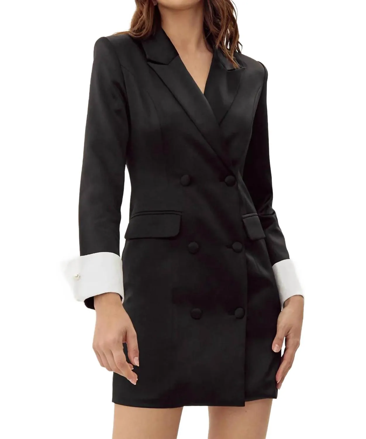 Sharla Blazer Dress In Black