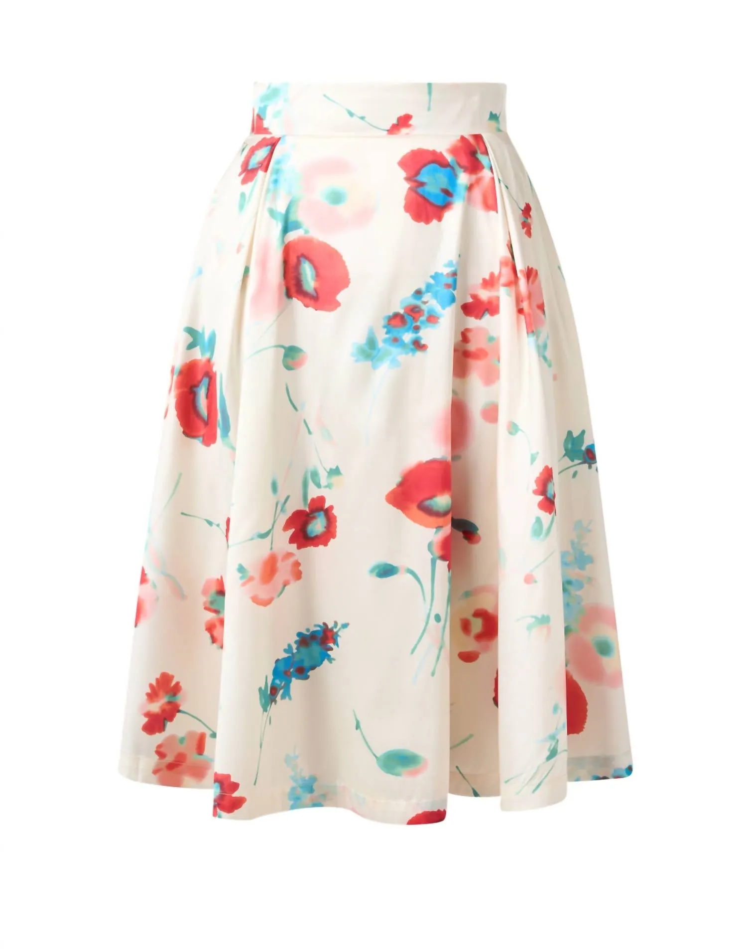Shelley Midi Skirt In White/multi