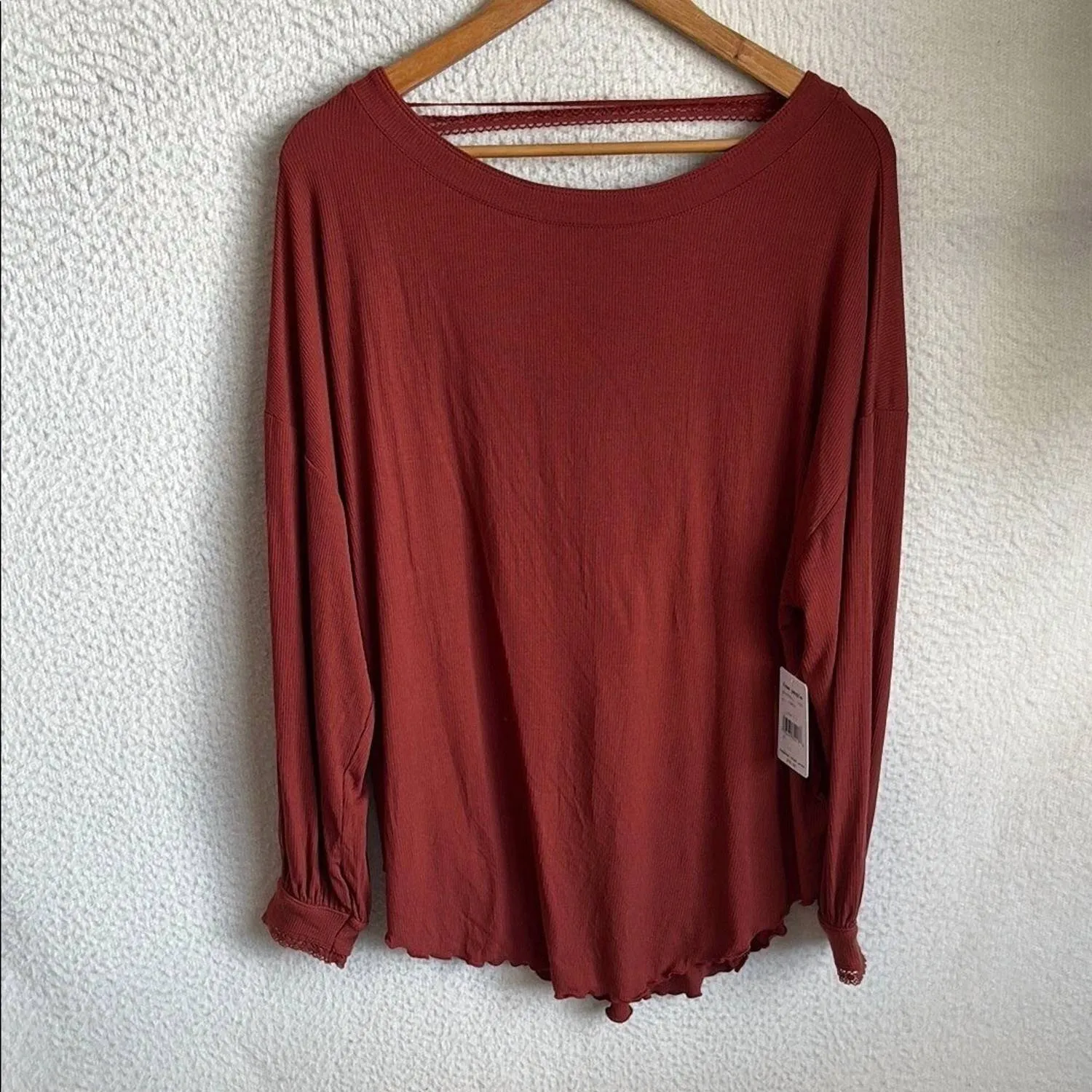 Shimmy Shake Open Back Oversized Top In Cowboy