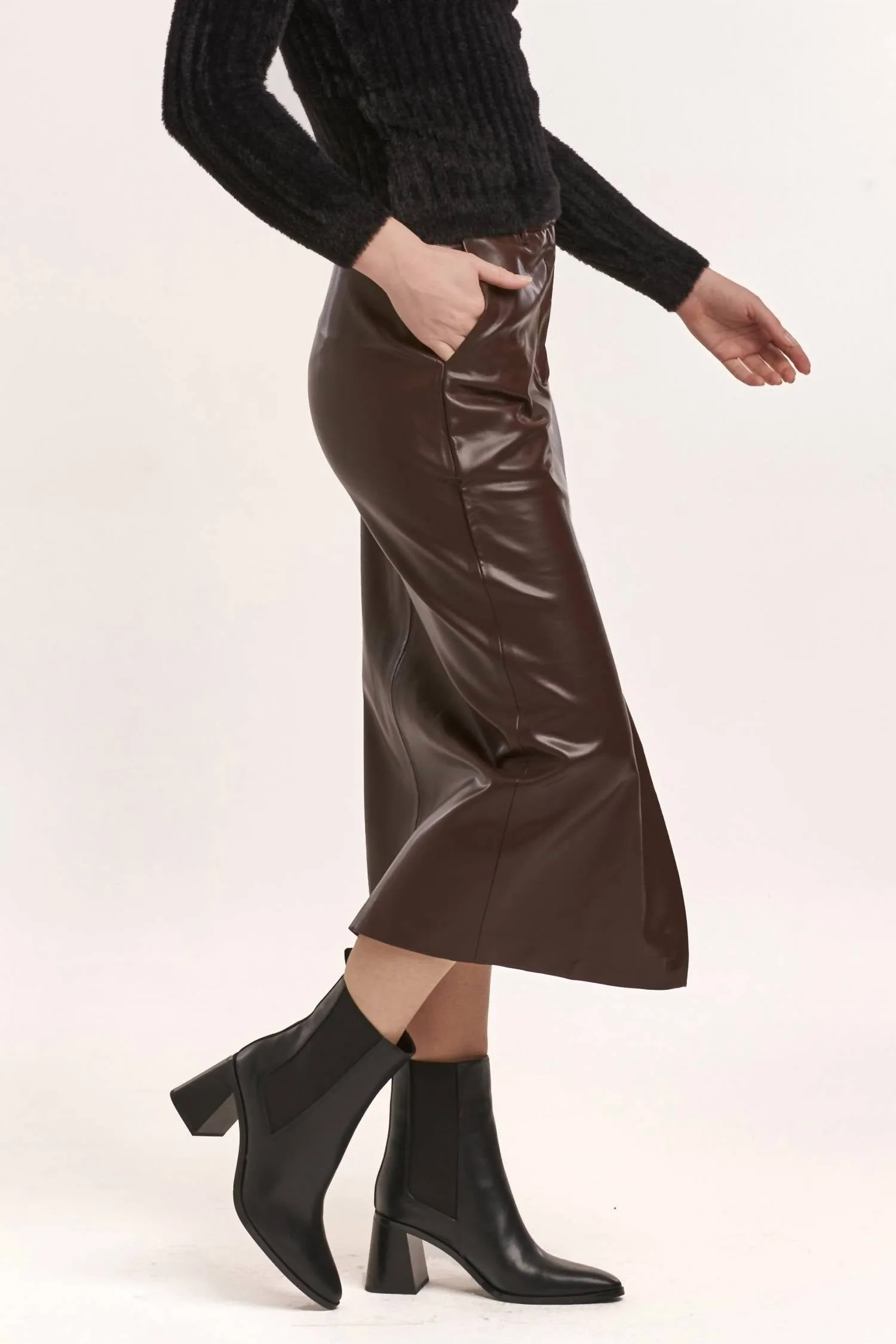 Sia Skirt In Ground Coffee