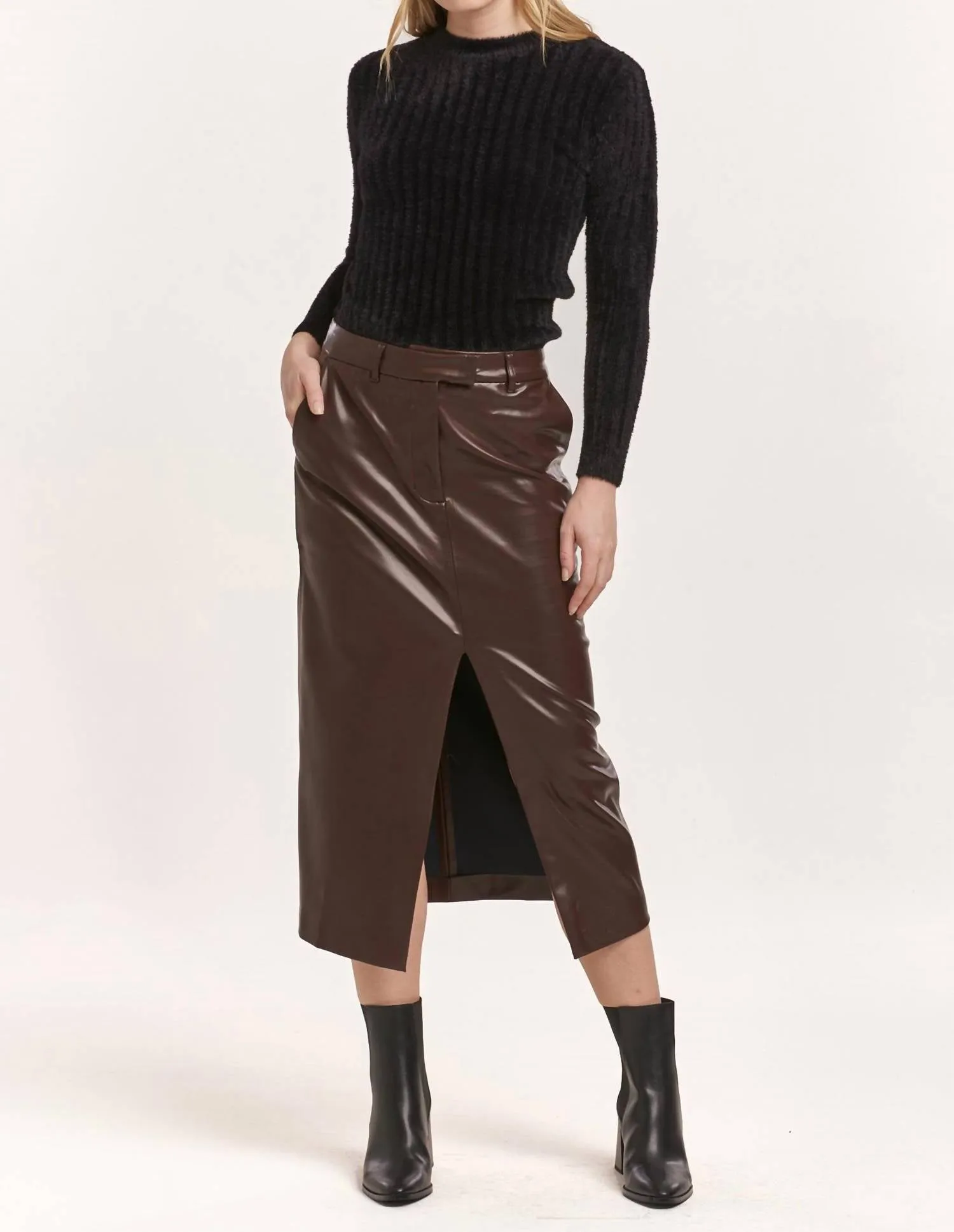 Sia Skirt In Ground Coffee