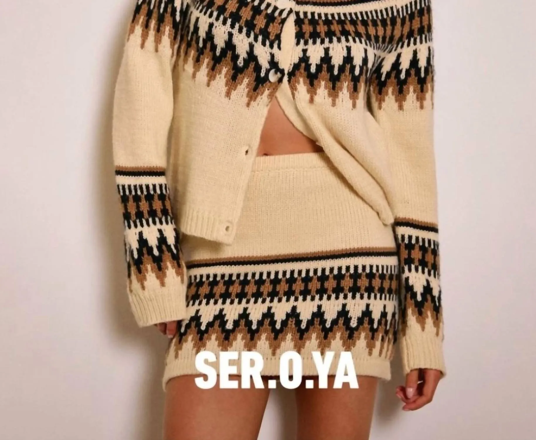 Sierra Mini Skirt In Egg Shell