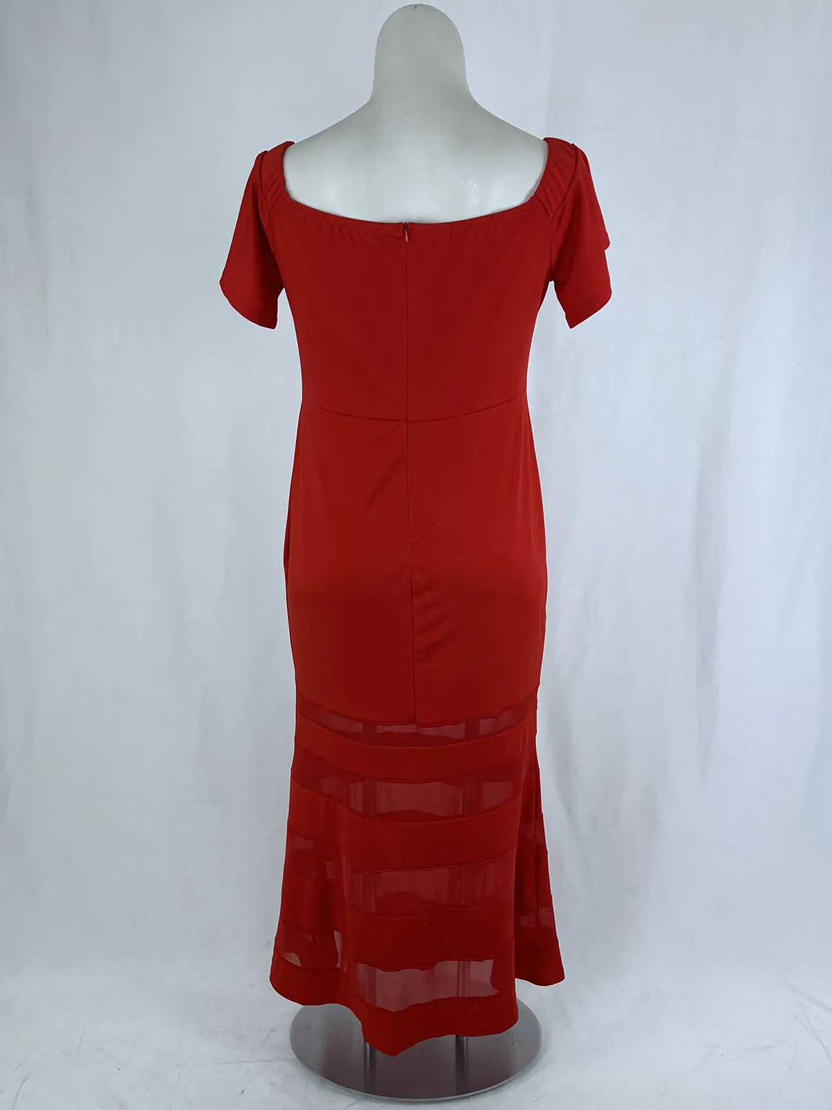 Size 18W Red Off-Shoulder Dress
