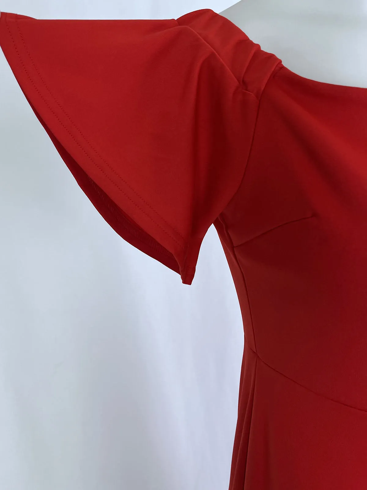 Size 18W Red Off-Shoulder Dress