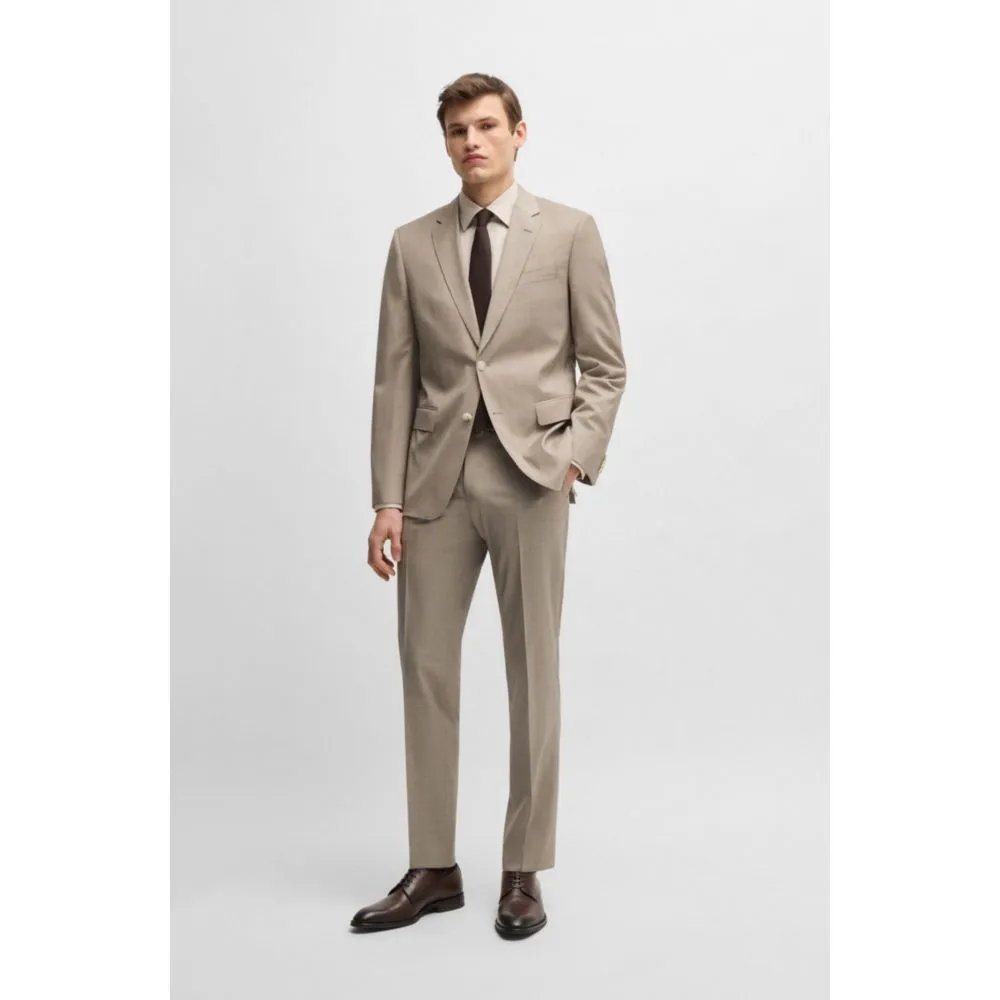 Slim-fit suit in virgin wool