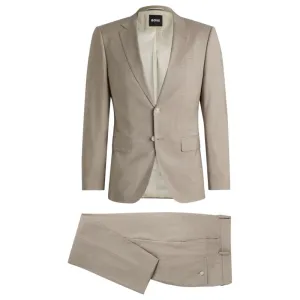 Slim-fit suit in virgin wool
