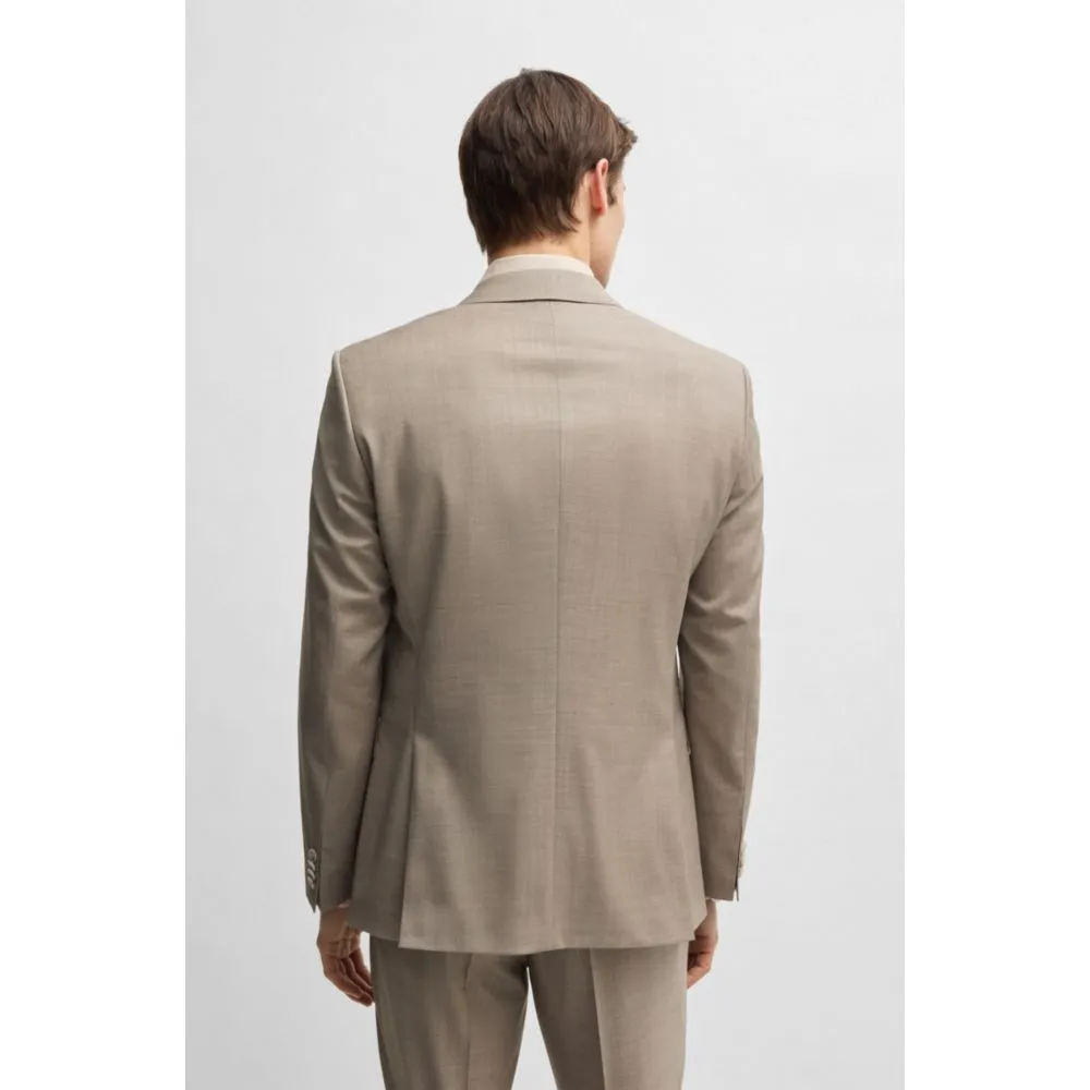 Slim-fit suit in virgin wool