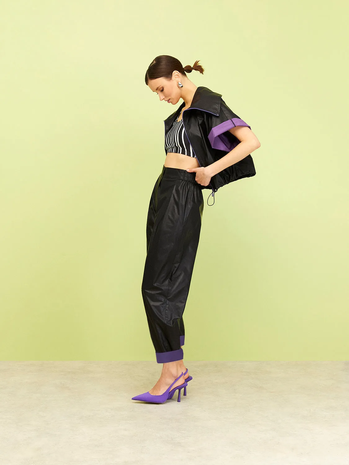 Slouchy Cuffed Pants