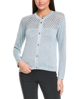 St. John Sparkle Crochet Cardigan