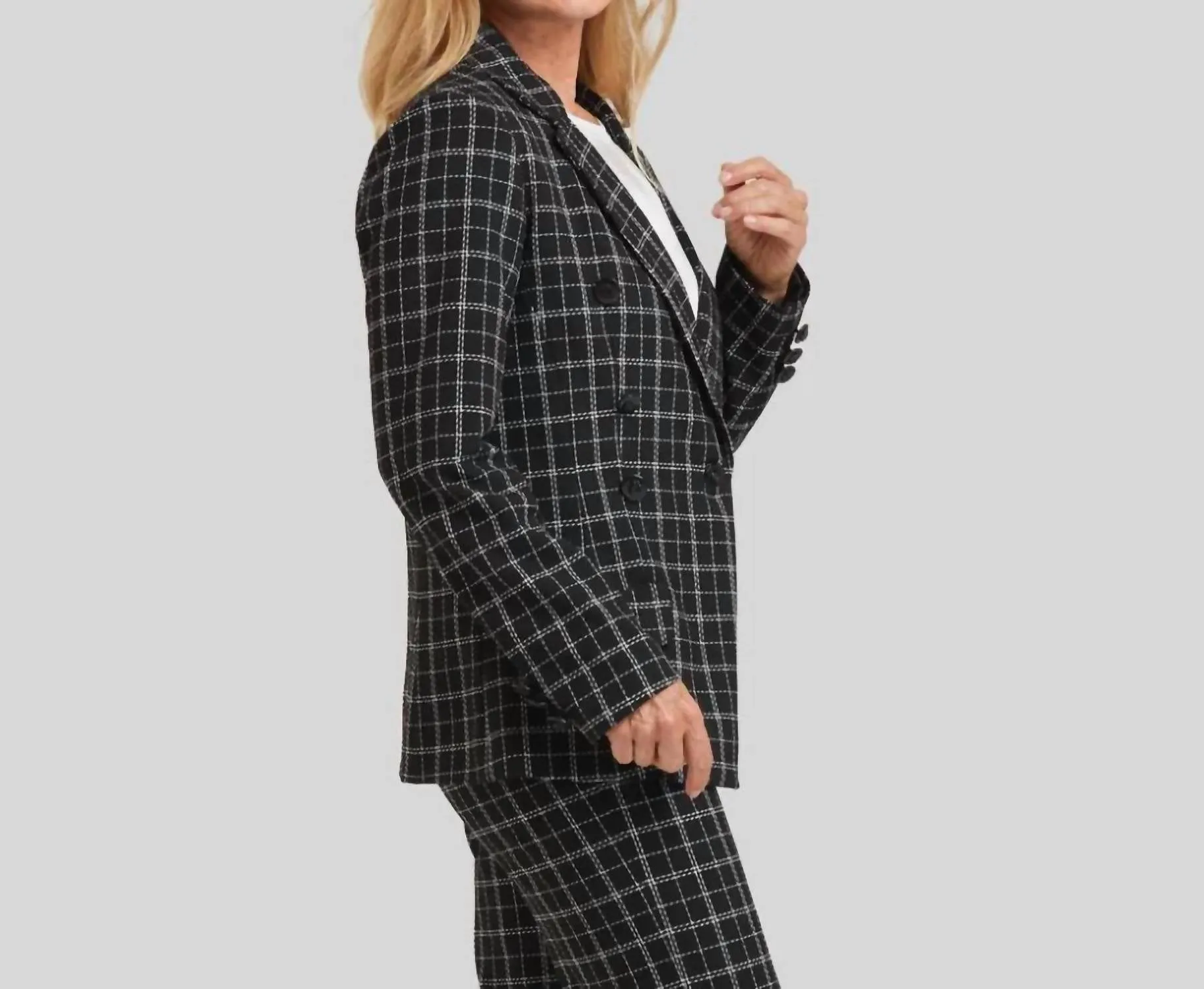Steely 1 Button Jacket In Carbon
