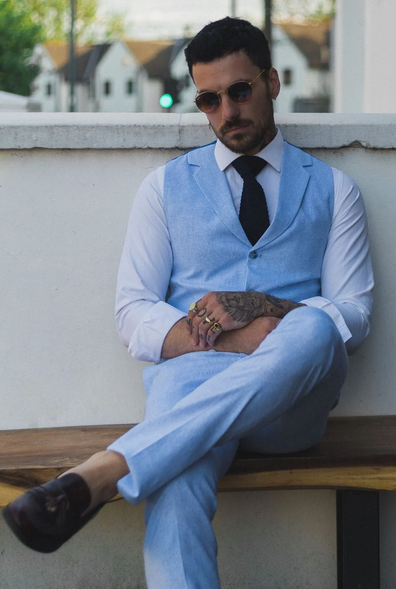Summer Suit Waistcoat Trousers Wedding