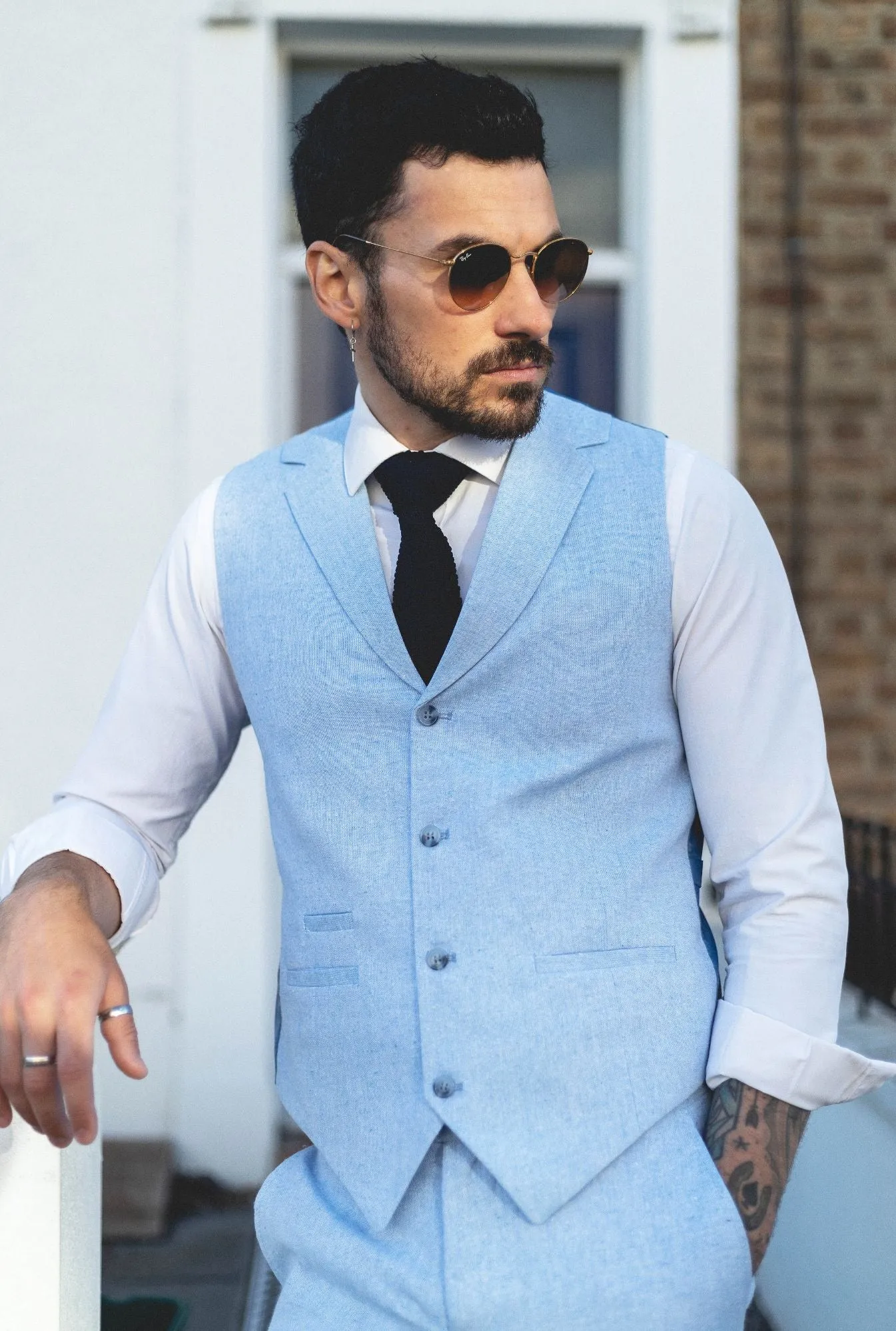 Summer Suit Waistcoat Trousers Wedding