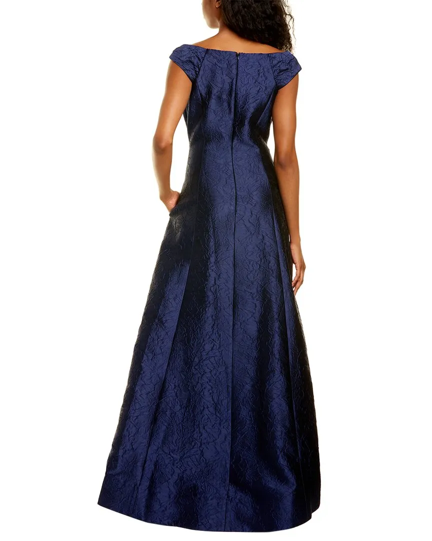 Teri Jon by Rickie Freeman Jacquard Ball Gown