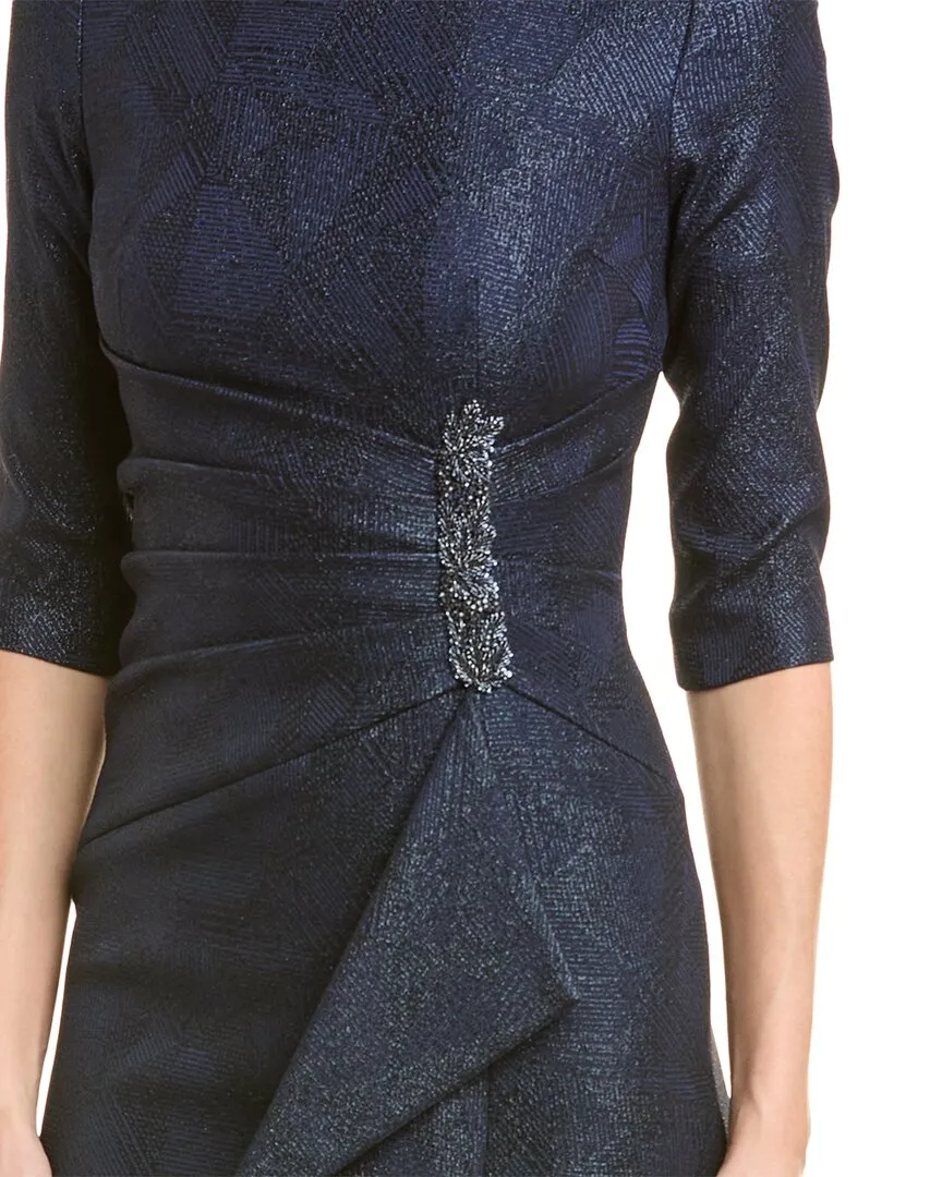 Teri Jon by Rickie Freeman Jacquard Gown