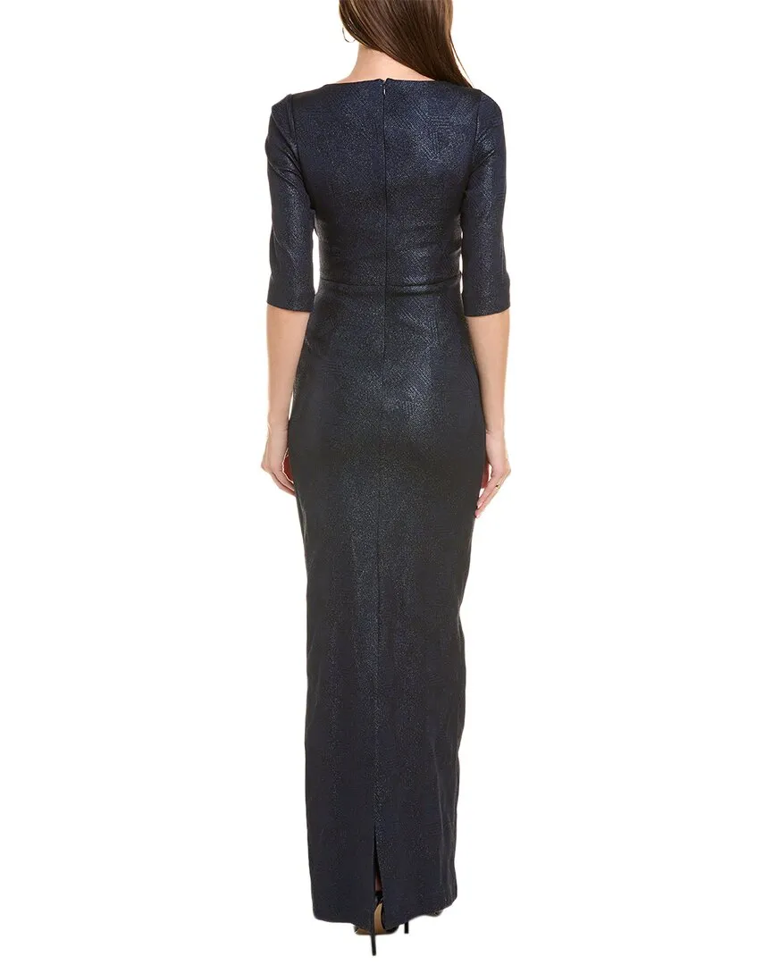 Teri Jon by Rickie Freeman Jacquard Gown