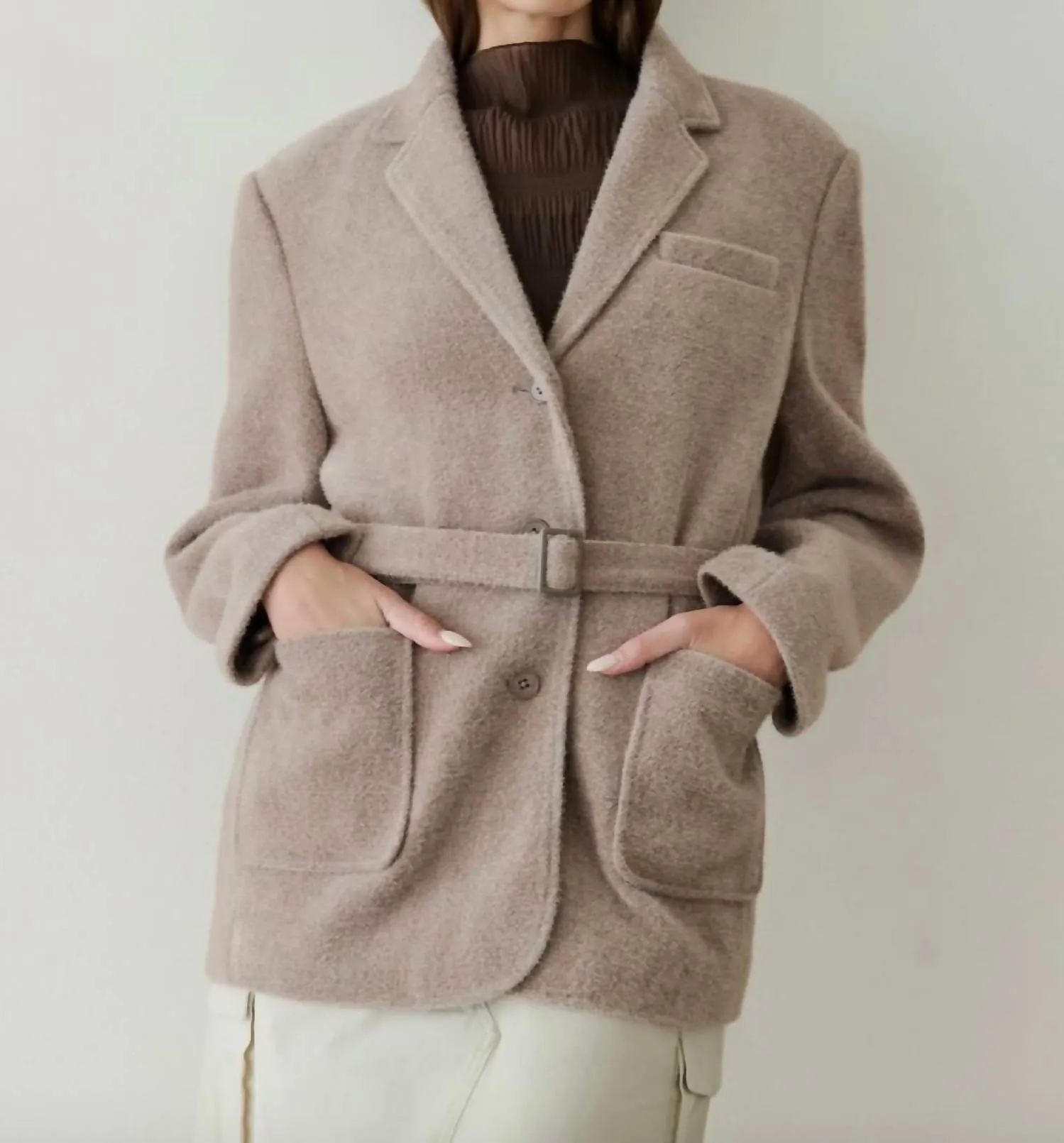 The Mercer Blazer In Brown