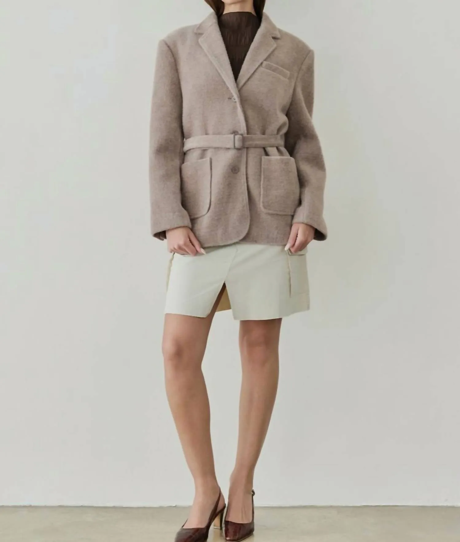 The Mercer Blazer In Brown