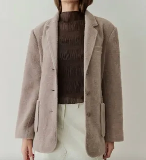 The Mercer Blazer In Brown