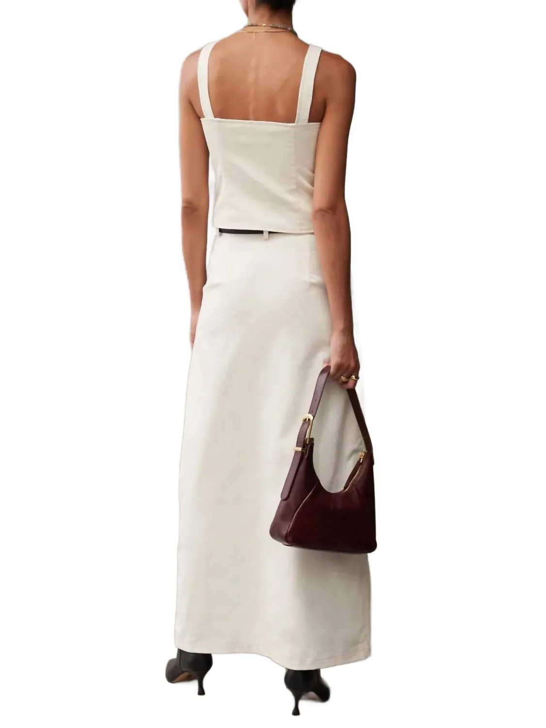 The Sammie Skirt In Creme Cord