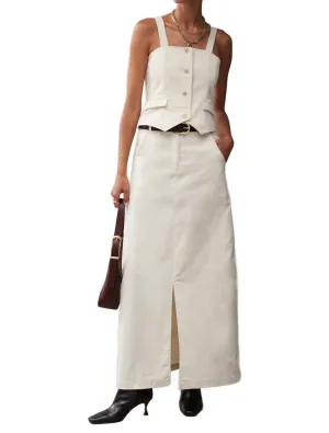 The Sammie Skirt In Creme Cord