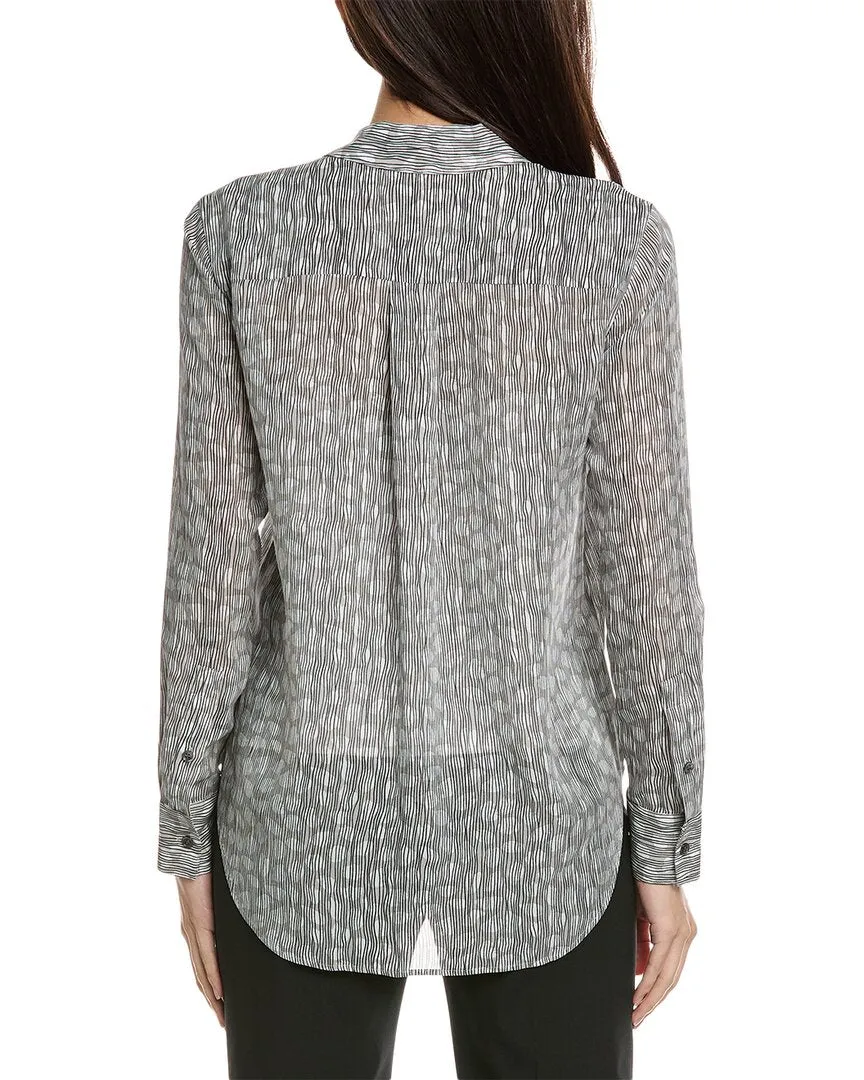 Theory Sunaya Silk Top