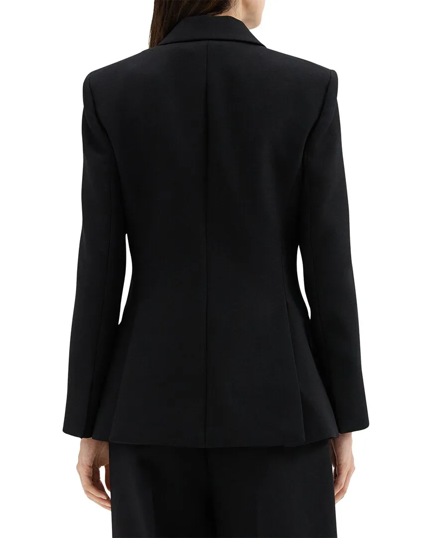 Theory Wool-Blend Fitted Blazer