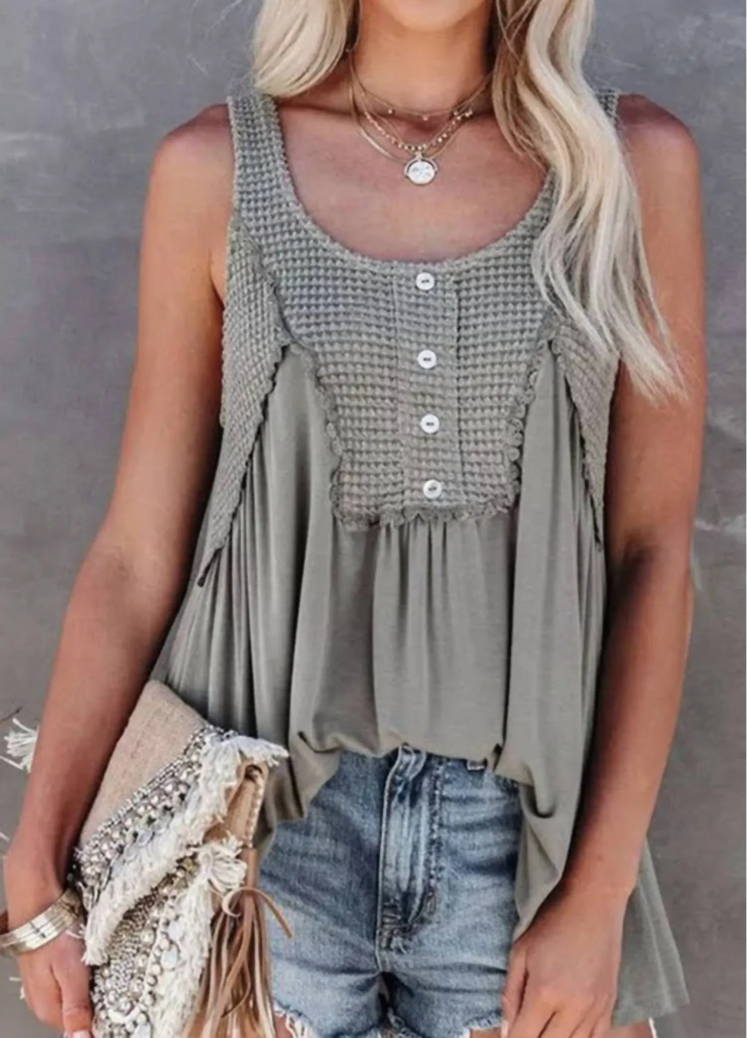 Theresa Top In Grey