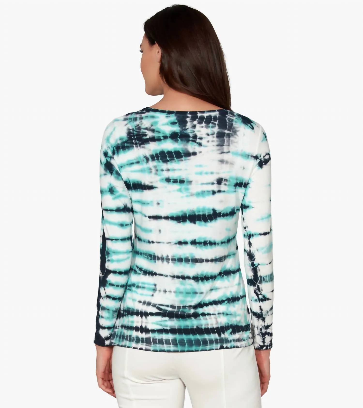 Tie Dyed Every Day Tee In Lagoon Tie Dye