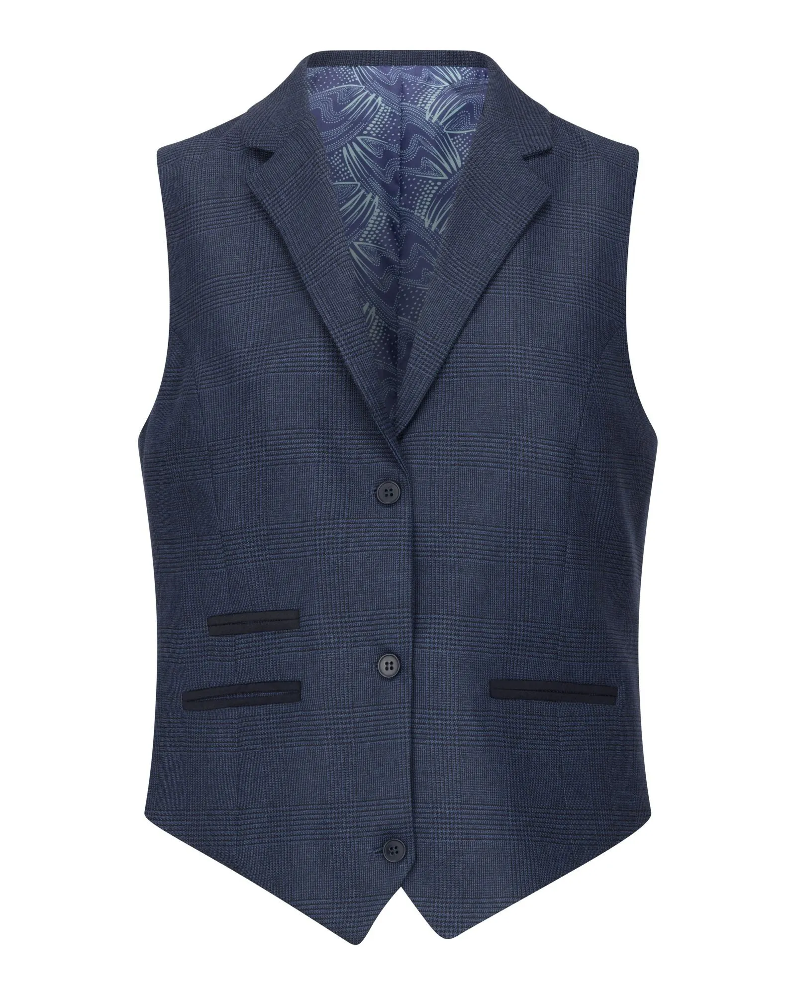TPW - Suit 3 Piece Prince Of Wales Check Tailored Fit Business Formal Ladies Dress