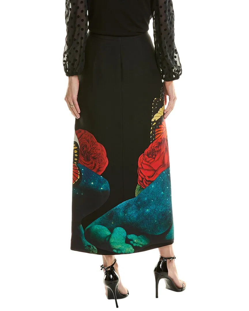 Valentino Wool & Silk-Blend Pencil Skirt