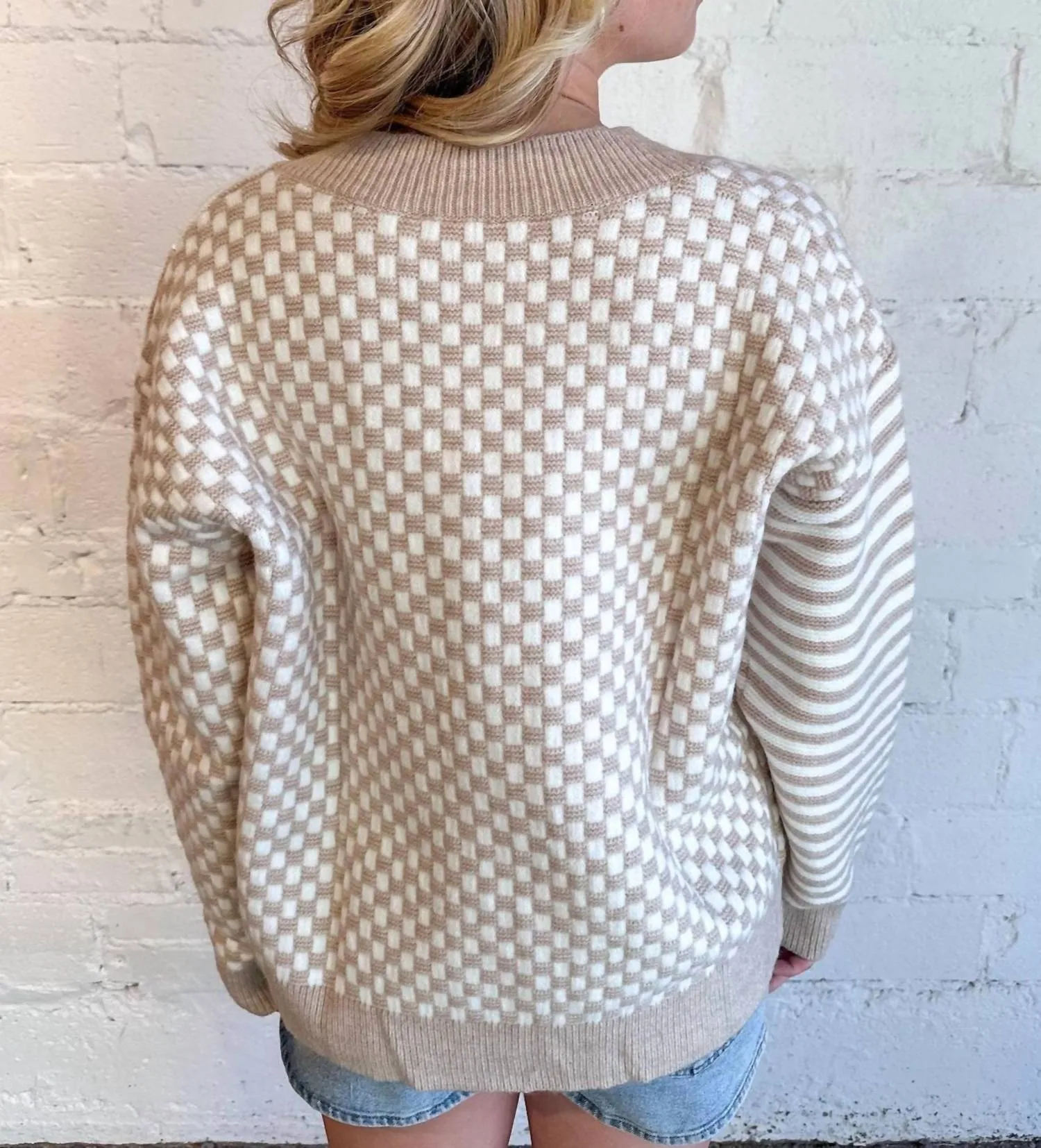 Vans Sweater In Ivory/taupe