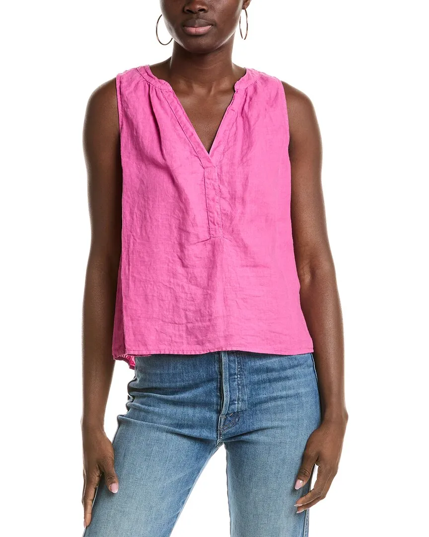 Velvet by Graham & Spencer Tacy Linen Top