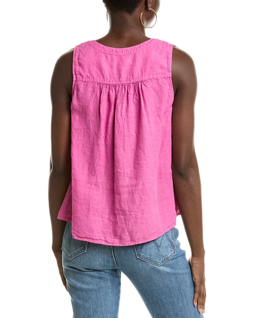 Velvet by Graham & Spencer Tacy Linen Top