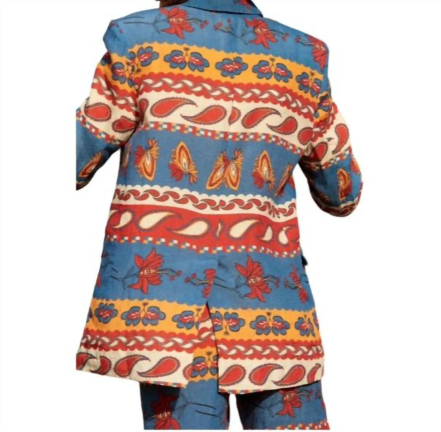 Vera Blazer In Paisley Blue
