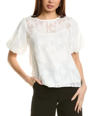 Vince Camuto Fil Coupe Burnout Blouse