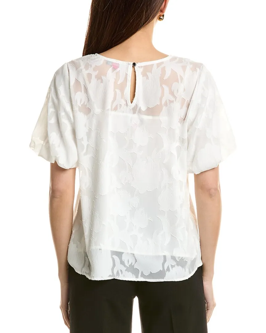 Vince Camuto Fil Coupe Burnout Blouse
