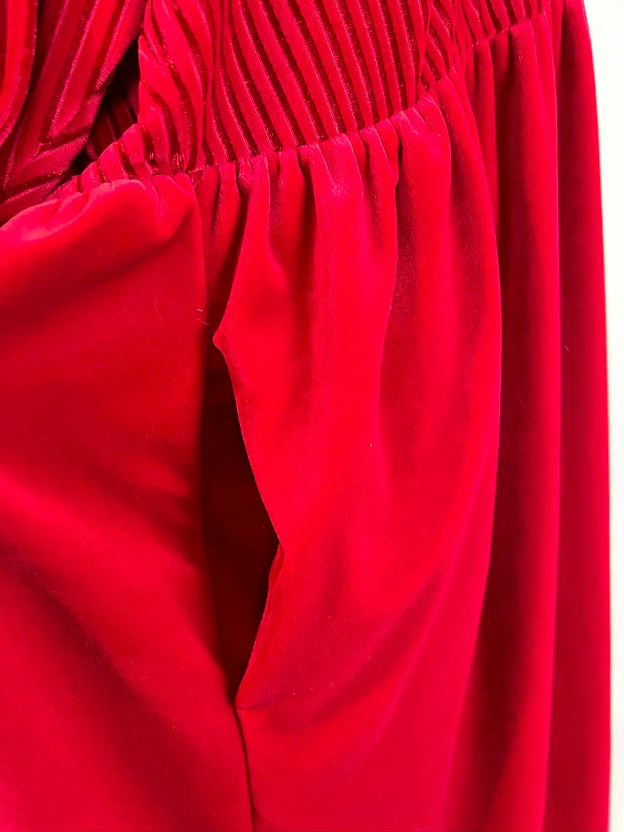 Vintage Chelsea Studio Size 4X (30W) Red Dress