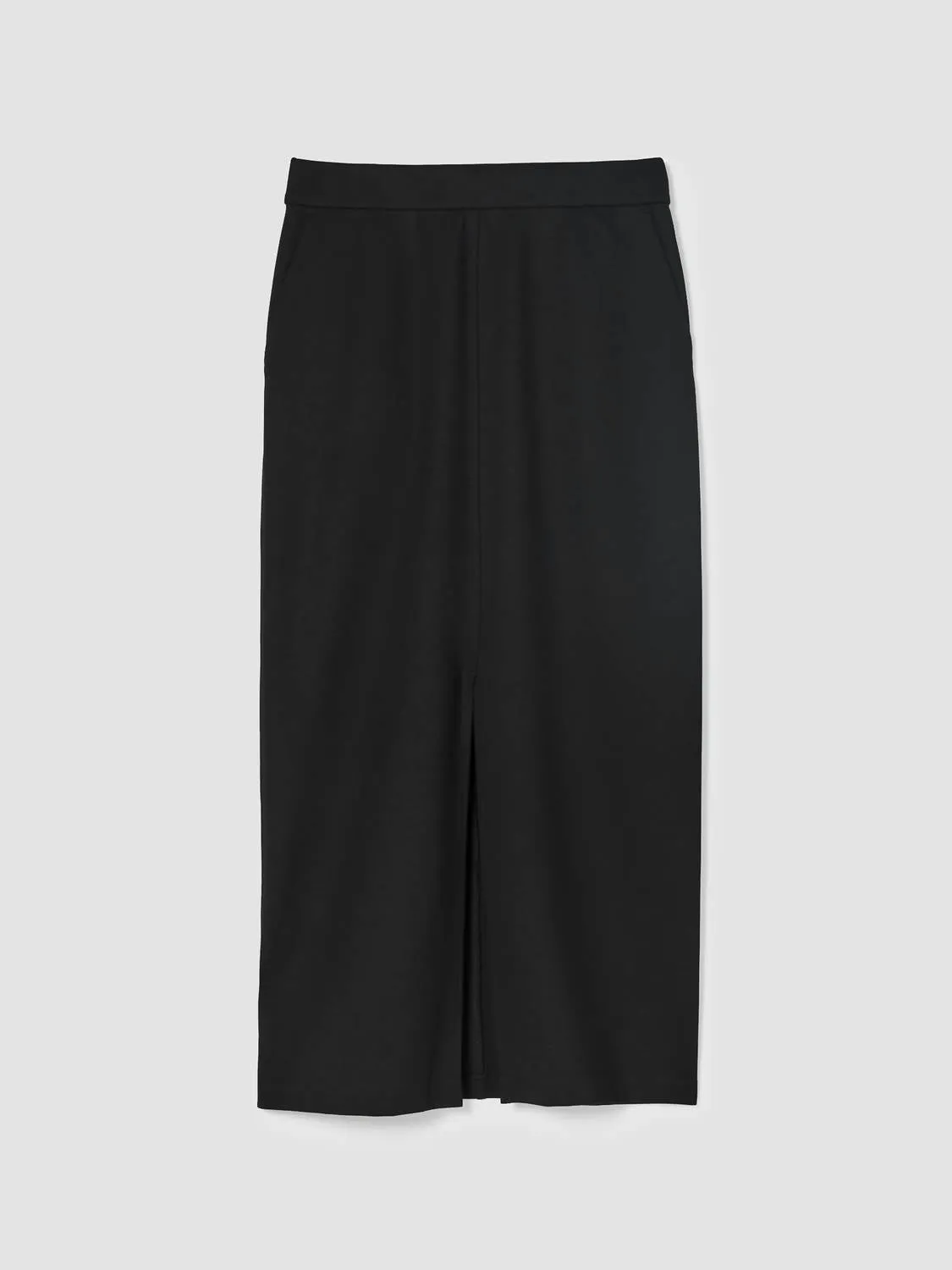 Washable Flex Ponte Skirt In Black