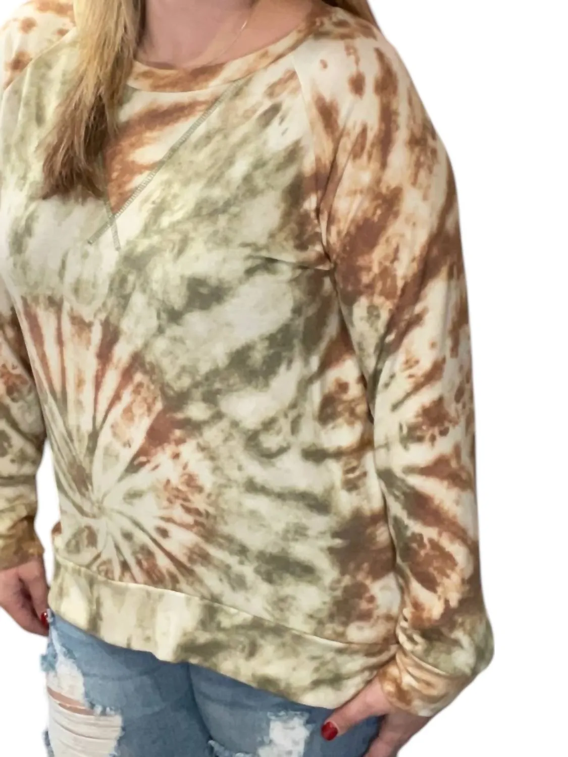 Weekender Top In Olive/mocha