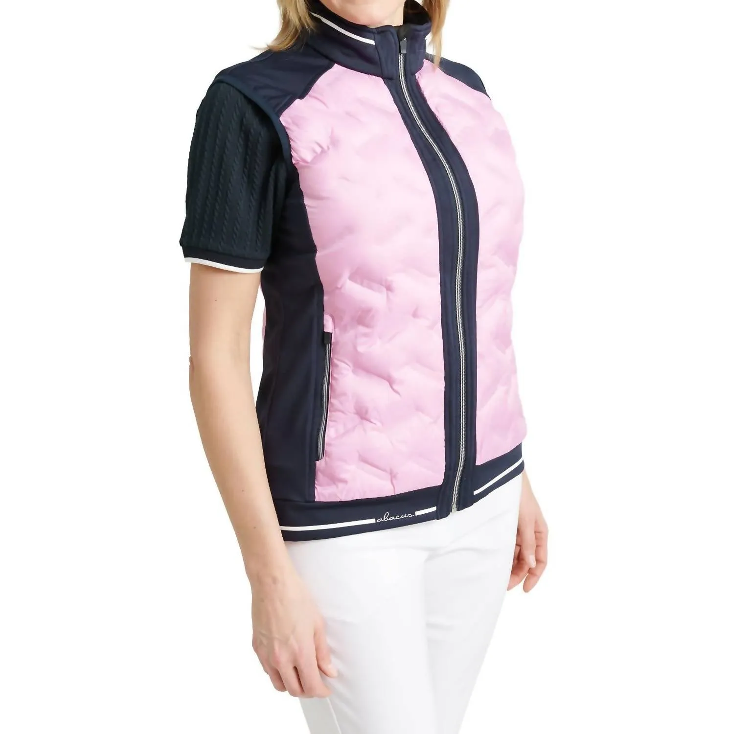 Women Grove Hybrid Vest In Navy Peony